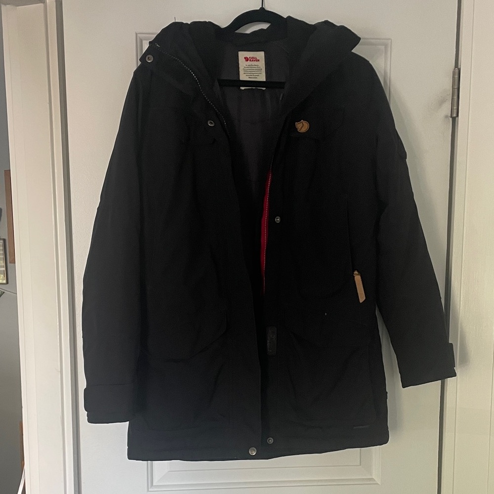 Black Fjällräven Parka Nuuk Coat